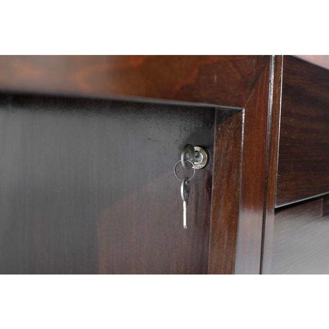 Brown Canaan Desk in Wood and Leather by Marcel Breuer for Gavina, Italy, 1950s For Sale - Image 8 of 18