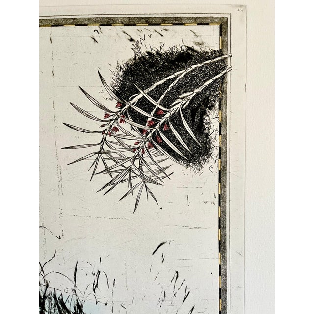 Donald Saff, Large Donald Saff Surrealist Pop Art Aquatint Etching Action Figure Gearhead, 1980 For Sale - Image 4 of 5