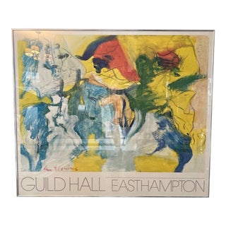 Willem De Kooning “Guild Hall 1976” Exhibition Poster - East Hampton Abstract Expressionism Icon For Sale
