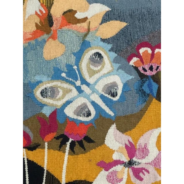 Textile Modern French Matinal Tapestry by Bluteau for Aubusson, 1960s For Sale - Image 7 of 17