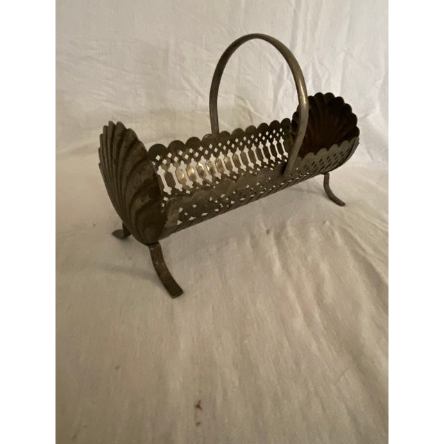 Vintage Leonard Silverplate Serving Tray for Crackers, Biscuits, Cookies For Sale In Charlotte - Image 6 of 6