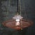 Art Deco French Brass and Red Pink Glass Pendant Light, 1920s For Sale - Image 4 of 11