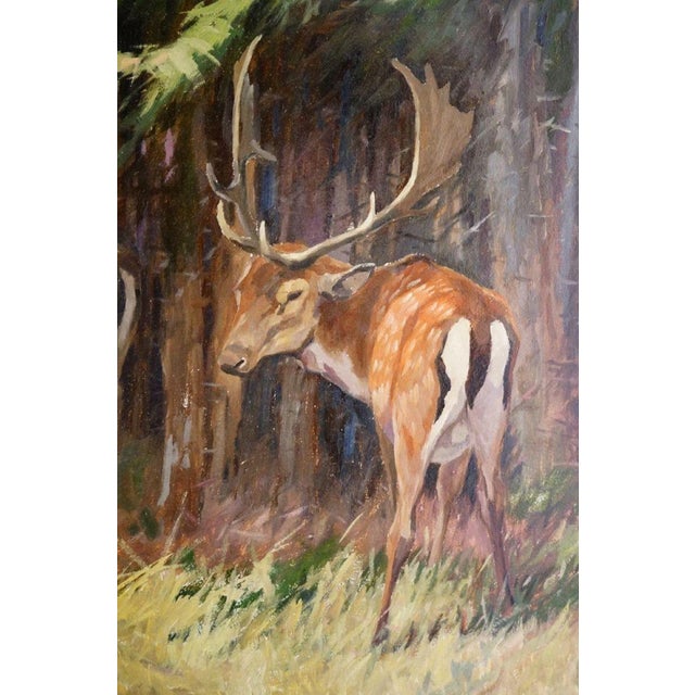Ewind, Animal Composition, 1890s, Oil Painting on Masonite, Framed For Sale - Image 4 of 13