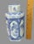 Chinese Vintage Asian Chinese Blue & White Hexagon Covered Tea Caddy Jinger Jar For Sale - Image 3 of 7