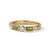 Elevate your jewelry collection with this refined geometric gemstone ring. Expertly crafted in 18K gold plating over 925...