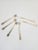 Metal 1950s Silver Plate Remembrance Cocktail Fork Set Markers Mark 1847 Rogers Bros - Set of 6 For Sale - Image 7 of 7