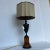 1990s Brass Table Lamp With Square Silk Shade For Sale - Image 12 of 13