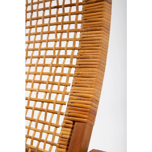 Brown Set of The Runner Chair and Foostool attributed to Børge Mogensen for Frederica Stolefabrik, 1950s For Sale - Image 8 of 10