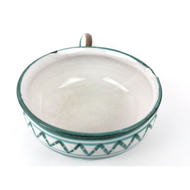 Mid 20th Century Robert Picault Vallauris Ceramic Caquelon (Fondue Pot) For Sale - Image 9 of 13