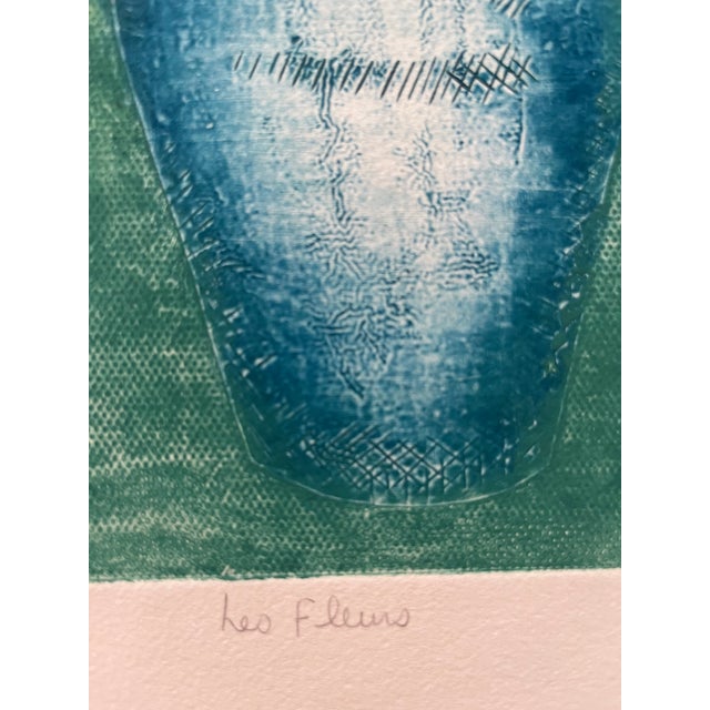 Mid-Century Modern Mid Century Floral Still Life "Les Fleurs" 1976 Ed Ward For Sale - Image 3 of 8