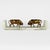 Mexican Mid 20th Century Brass Bull Bookends on Banded Onyx Bases- Set of 2 For Sale - Image 3 of 10