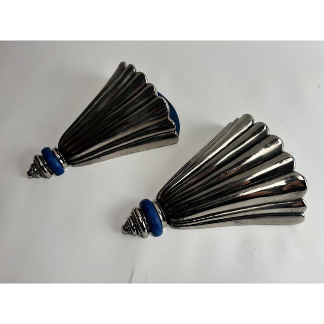 Wood Art Deco Wall Lights from CS Arte, Florence, Italy, 1970s, Set of 3 For Sale - Image 7 of 11