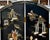 4 Panel Room Divider Vintage Chinese Coromandel Round Screen Black Lacquer For Sale - Image 9 of 16