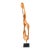 Andrianna Shamaris Minimalist Mahogany Wood Sculpture For Sale