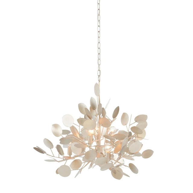 Transitional Currey & Company Lunaria Chandelier For Sale - Image 3 of 5