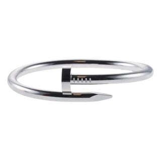 Cartier JUSTE UN CLOU BRACELET 17 Nail PRQ613 18kt White Gold AU750 AUTHENTIC For Sale