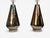 Metal Contemporary Modern Table Lamps, Distressed Bronze Glass Finish, Lucite, Usa - a Pair For Sale - Image 7 of 10