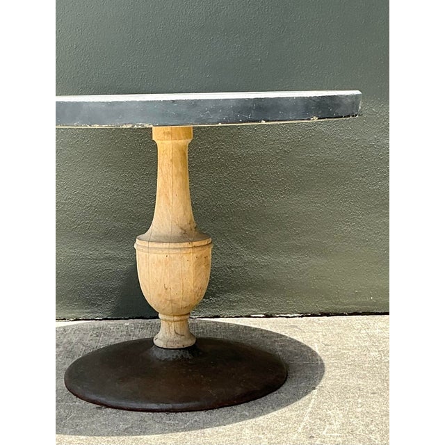 Mid 20th Century Vintage Boho Patinated Cafe Table For Sale - Image 5 of 11