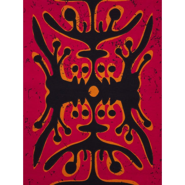 Mid-Century German Pop Art Screen-Printed Wall Hanging by Traute Sänger, 1970s For Sale - Image 4 of 5
