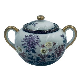 Porcelain Sugar Bowl Japan Kutania, 1975 For Sale