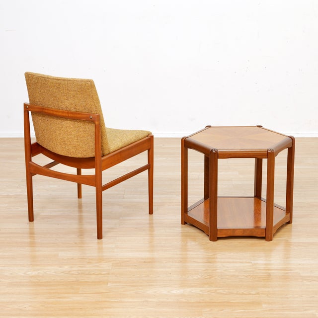 This superb two tier coffee table was produced in Denmark during the 1960s. With a striking octagonal design to the frame...