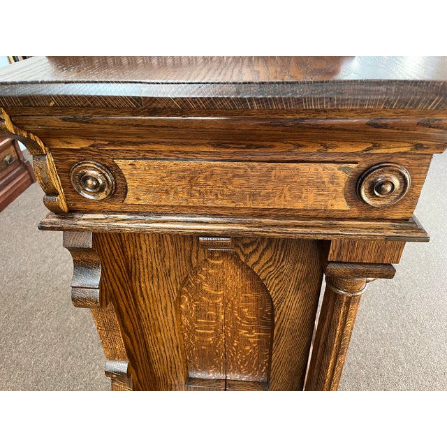 Antique Oak Lectern/Pulpit/Podium For Sale In Saint Louis - Image 6 of 9