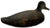 Unusually Large Size Antique American Carved Wood Hand Painted Duck Hunters Decoy From Downeast Coastal Maine - 22 Inches Long For Sale - Image 14 of 18