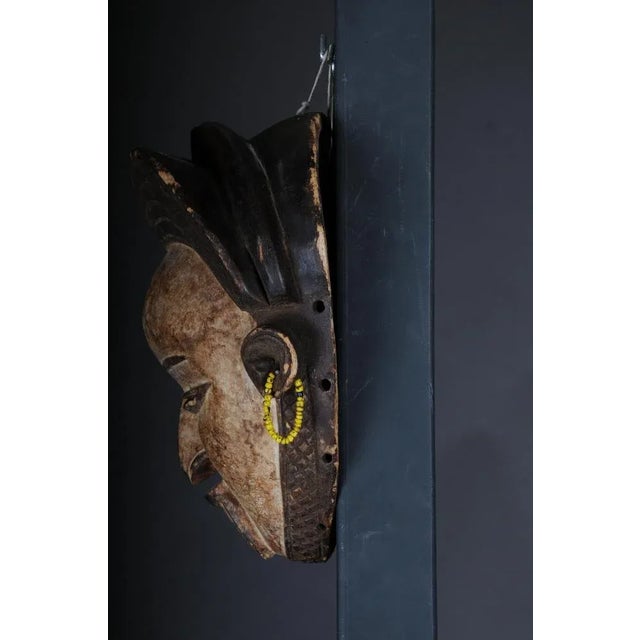 Antique Carved Wooden Face Mask For Sale - Image 9 of 11