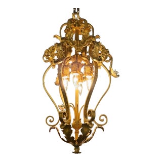 French Gilt Bronze Lantern For Sale