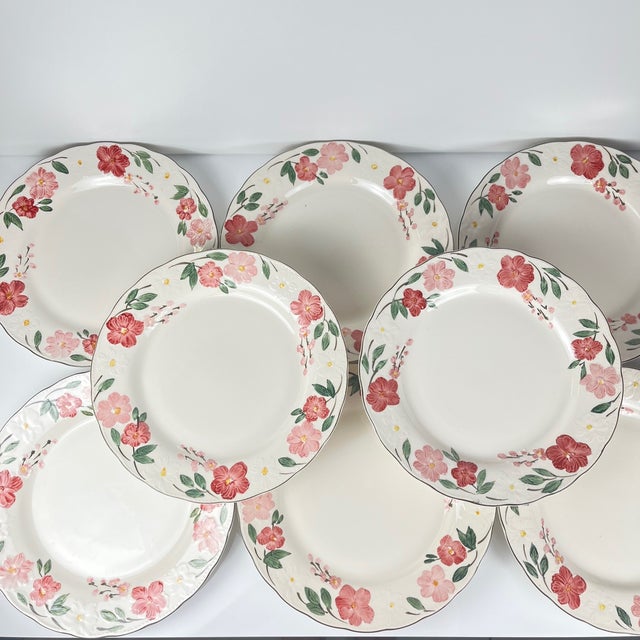 Large Plates in Malaysia Porcelain, 1970s, Set of 8 For Sale - Image 4 of 13