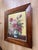 exquisite antique european floral still-life painting depicting a richly coloured bouquet of roses arranged in a blue-and-...