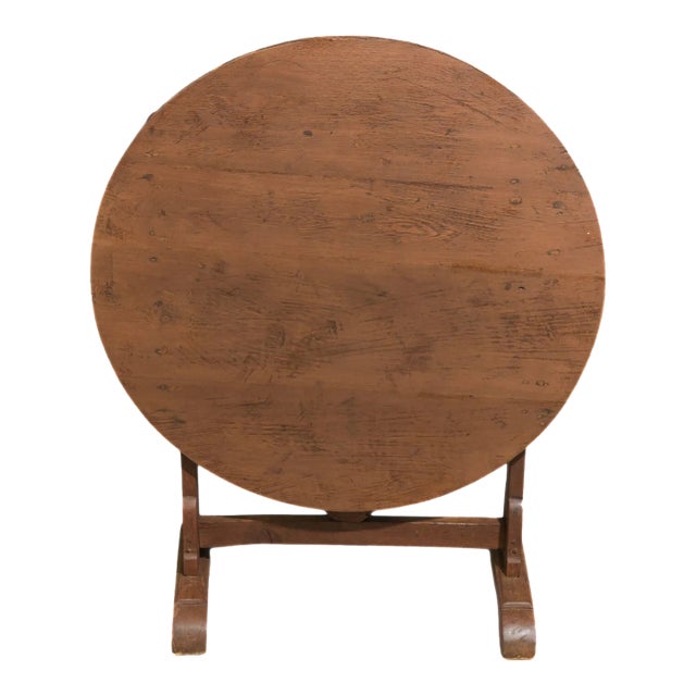 Early 20th Century French Tilt-Top Vendange / Wine Table For Sale