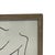 1970s 1970s Contemporary Minimalist Reclining Nude Figure Line Drawing in Wood Frame. For Sale - Image 5 of 10