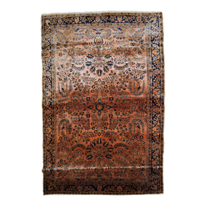 1920s, Handmade Antique Persian Sarouk Rug 4' X 6.4'
