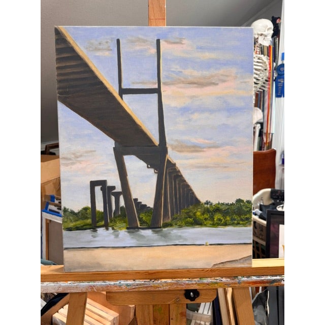 Under the Talmadge Bridge, 6–8 Am by Kathleen Varadi, 2019 For Sale - Image 10 of 10