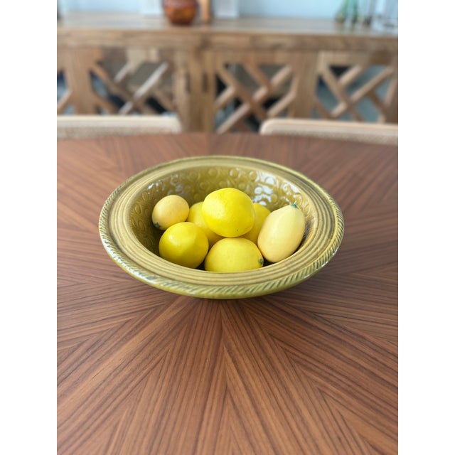 Mid-Century Italian Glazed Terra-Cotta Bowl in the Style of Bitossi For Sale - Image 12 of 12