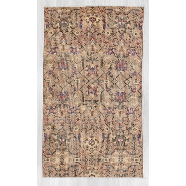 Handknotted vintage rug from Isparta region of Turkey.Approximatelly 45-55 years old.In very good condition