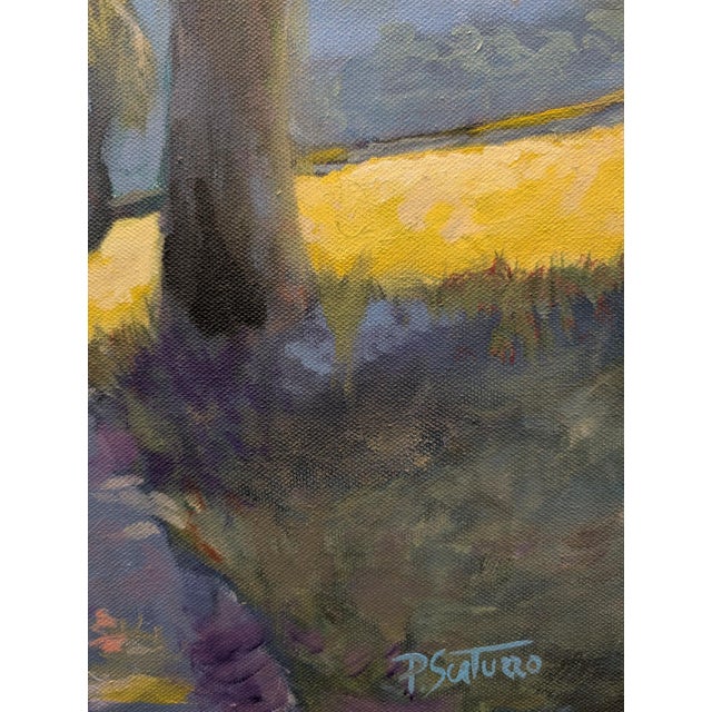 New Path in Life - Oil on Canvas - Landscape Trees Mountains For Sale - Image 4 of 5