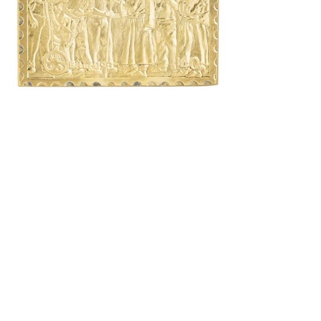 Commemorative Plaques in 925 Silver, Set of 2 For Sale - Image 5 of 6