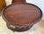 Wood Vintage Mahogany Oval Bar Cabinet With Removable Serving Tray For Sale - Image 7 of 11