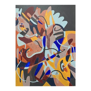 "Bilateral II" by Tess Davies, Acrylic, Canvas, Unframed For Sale