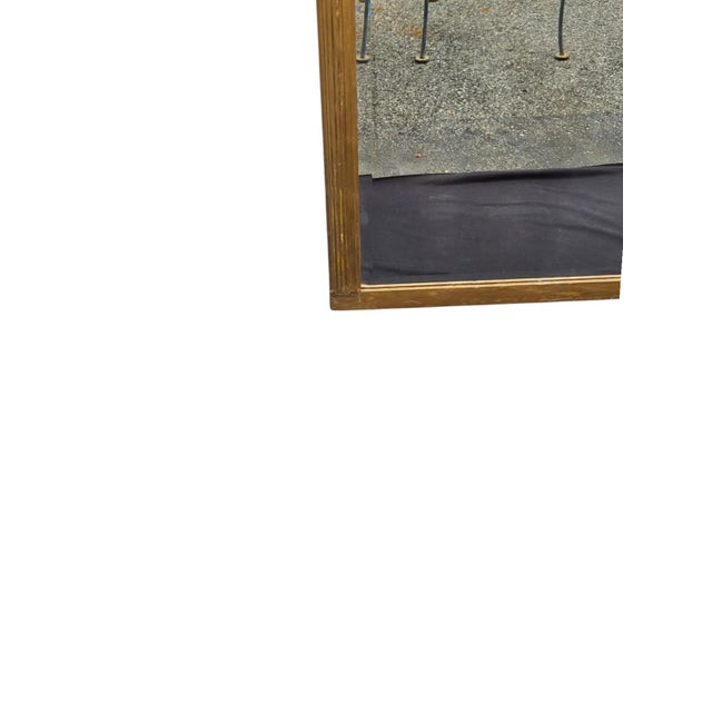 1920 French Gilded Beveled Edge Mirror. For Sale - Image 13 of 15