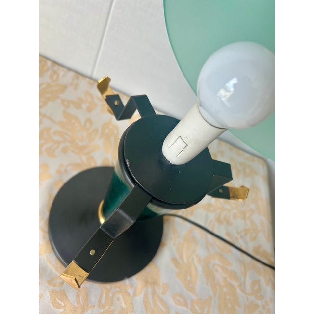 Green Murano Glass Lamp, 1980s For Sale - Image 4 of 6