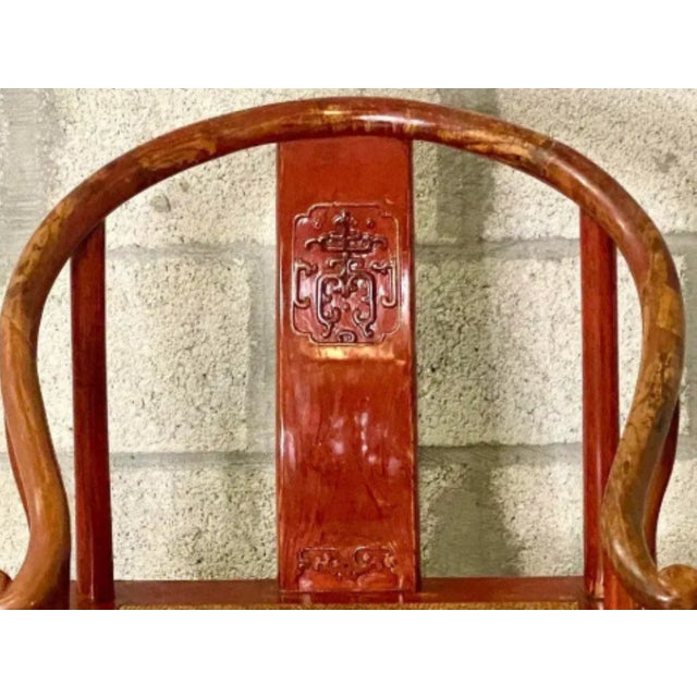 Vintage Asian Lacquered Brides Chair For Sale - Image 12 of 12