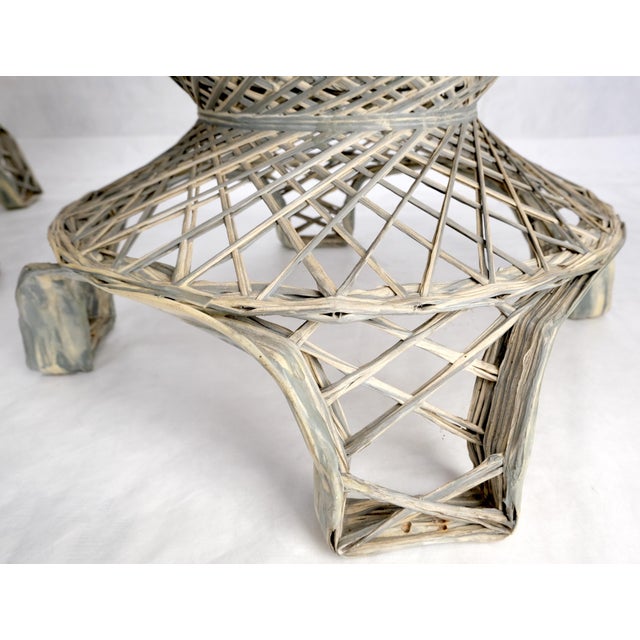 Russel Woodard Spun Fiberglass Oval Racetrack Dining Table 4 Chairs Outdoor Set For Sale - Image 11 of 18