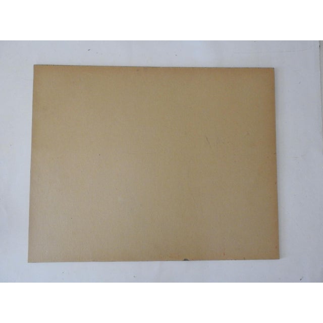 Oil on thick artist board painting of a Mexican outdoor market. Unsigned. Unframed, edge wear.