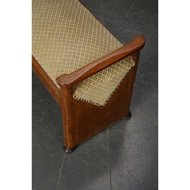 Brown Amsterdam School Stool, 1930s For Sale - Image 8 of 13