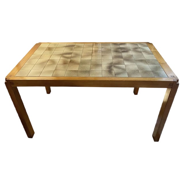 Vintage Model T18 Dining Table by Pierre Chapo, 1970s For Sale