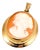 Pendant in Gold with Cameo For Sale
