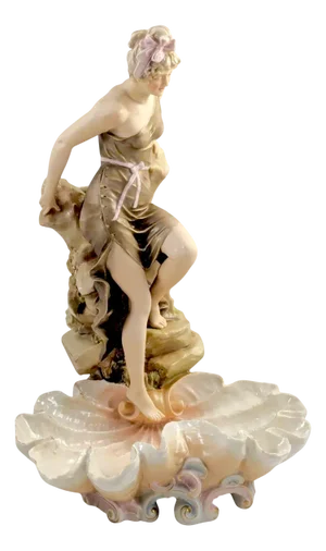 Large Art Nouveau Porcelain Centrepiece from Royal Dux, 1900